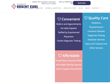 Tablet Screenshot of fairfaxurgentcare.net